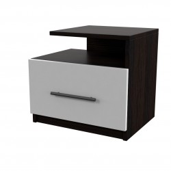Нощно шкaфче Мебели Богдан модел Atina BM, Венге с бяло - Bogdan Furniture Kom