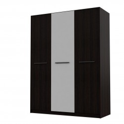 Гардероб Мебели Богдан модел Atina BM, трикрилен, Венге и бял - Bogdan Furniture Kom