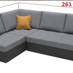 Модулен ъглов диван Luna New - модел 1, с дамаска А* - Мека мебел