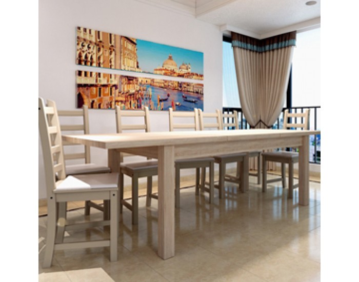 Трапезна маса Каролина 160-200/90/75