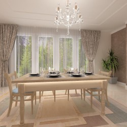 Разтегателна трапезна маса Фамилия Лукс за 16 човека, 175-367 см - Bogdan Furniture Mip