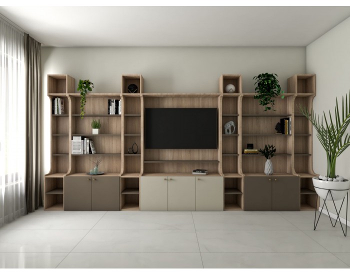 Холна секция - библиотека Линея Ливинг, 400 см