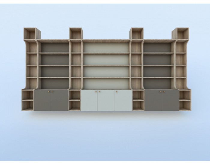 Холна секция - библиотека Линея Ливинг, 400 см