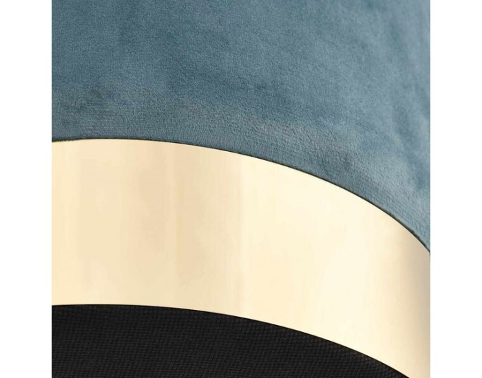 Sonata H Табуретка, светлосиньо и златисто, кадифе