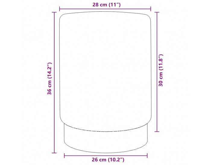Sonata H Табуретка, светлосиньо и златисто, кадифе
