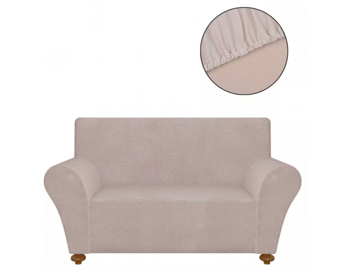 Sonata Разтегателен калъф за диван, бежов, полиестерно жарсе