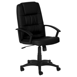 Президентски офис стол модел Memo-6078 - черен - Офис столове