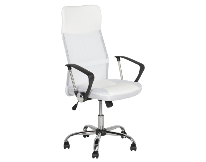 Президентски офис стол модел Memo-6083 - бял