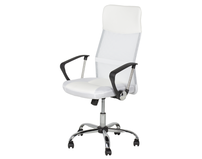 Президентски офис стол модел Memo-6083 - бял