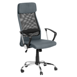 Президентски офис стол модел Memo-6183  - светло сив - Столове
