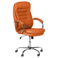 Президентски офис стол модел Memo-6113 - оранжев - Офис столове