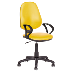 Офис стол модел Memo-Polo (с подлакътници) - жълт - Sonata Blum