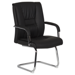 Посетителски стол модел Memo-6540 - черен LUX - Офис столове