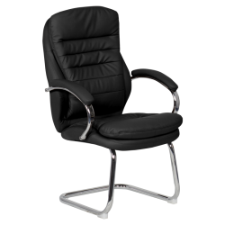 Посетителски стол модел Memo-6154 - черен - Офис столове