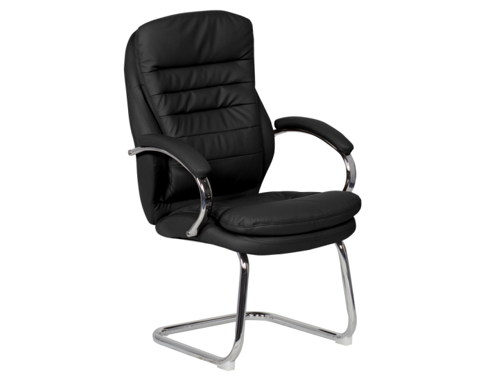 Посетителски стол модел Memo-6154 - черен