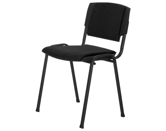 Посетителски стол модел PRIZMA LUX - черен