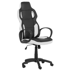 Геймърски стол Memo 7510 - черно-бял - Офис столове