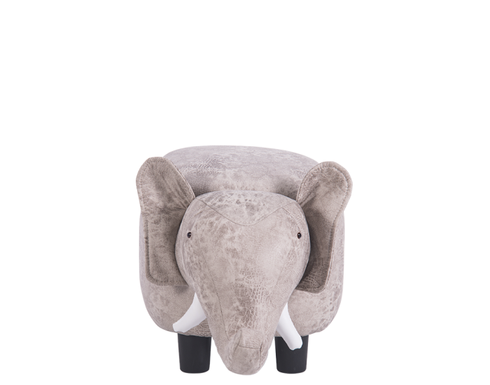 Детска табуретка с ракла модел Memo - сив слон