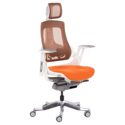 Президентски офис стол модел Memo- Ambra - оранжев - Офис столове