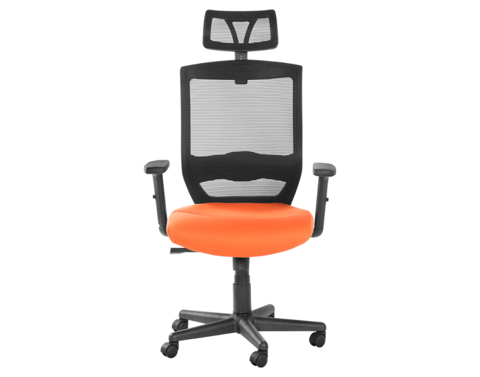 Президентски офис стол модел Memo-7518 - оранжев