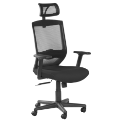 Президентски офис стол модел Memo-7518 - черен - memo.bg