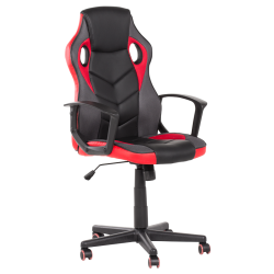 Геймърски стол модел Memo-7519 - черно-червен - Офис столове