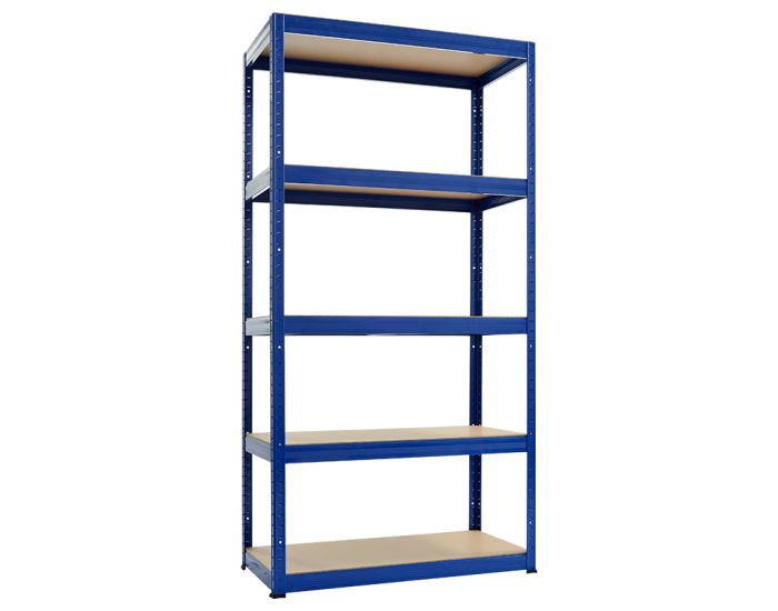 Метален стелаж STAR 180x90x40 см, до 175 кг на рафт - син
