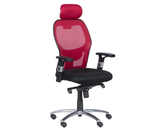 Ергономичен стол Sonata 7520 - черен - червен