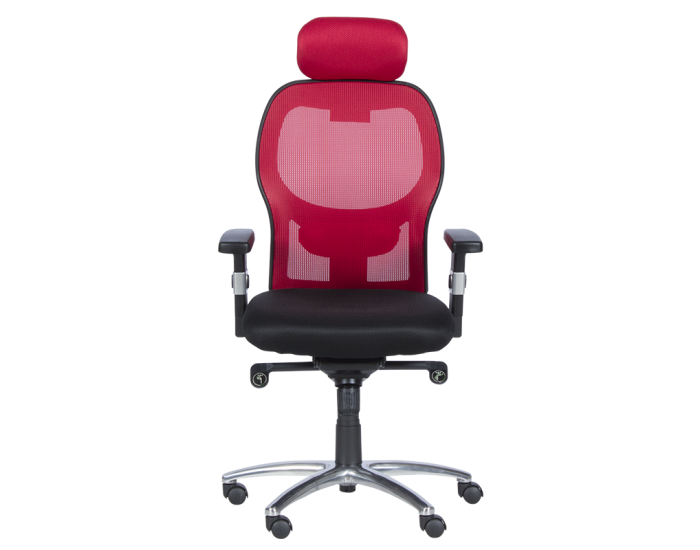 Ергономичен стол Sonata 7520 - черен - червен