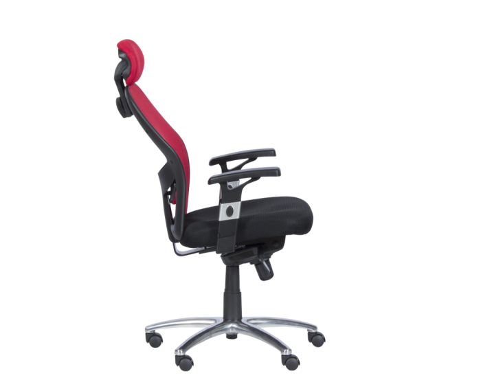 Ергономичен стол Sonata 7520 - черен - червен