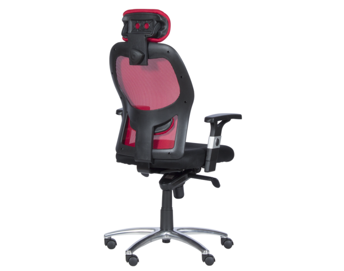 Ергономичен стол Sonata 7520 - черен - червен