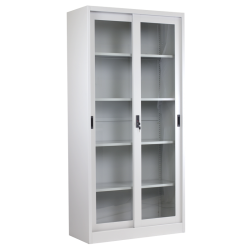Метален шкаф Sonata CR-1267 L - сив - Мебели от метал