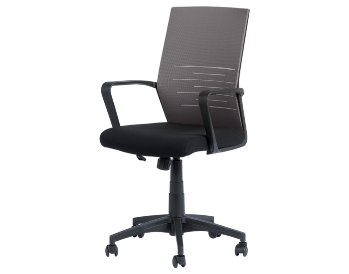 Работен офис стол модел Memo-7041 - черен - сив