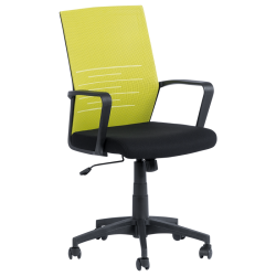 Работен офис стол модел Memo-7041 - черен - зелен - memo.bg