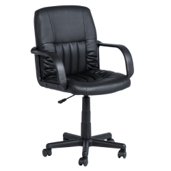 Работен офис стол модел Memo-6043 - черен - Офис столове