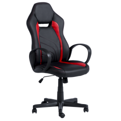 Геймърски стол модел Memo-7525 - черно-червен - Специални столове