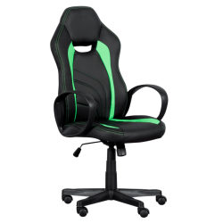 Геймърски стол Memo 7525 - черно-зелен - Офис столове