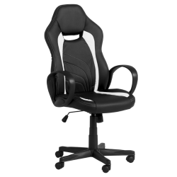 Геймърски стол Memo 7525 - черно-бял - Офис столове