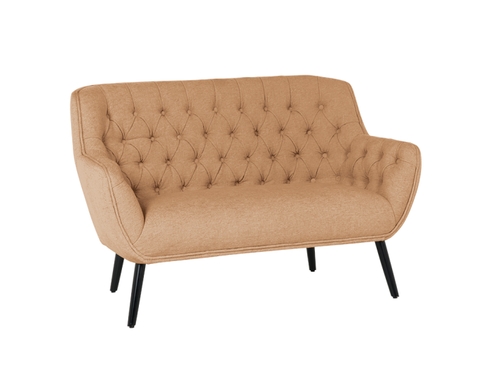 Двуместно канапе Sonata Bergen, Оранжев, Удобен, 138 см