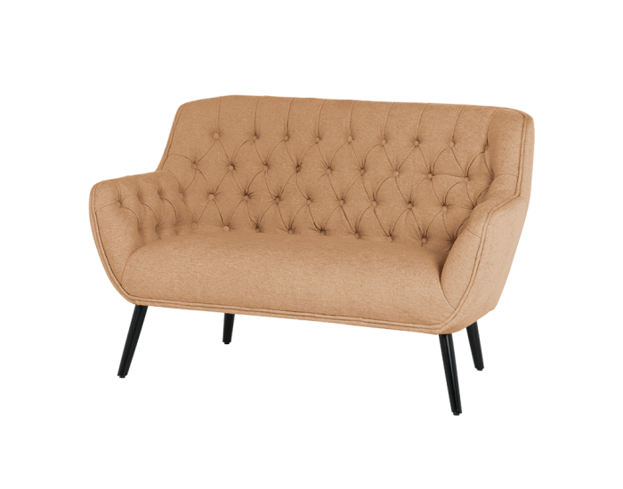 Двуместно канапе Sonata Bergen, Оранжев, Удобен, 138 см