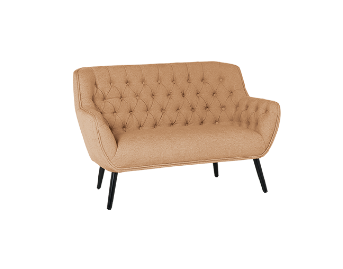 Двуместно канапе Sonata Bergen, Оранжев, Удобен, 138 см