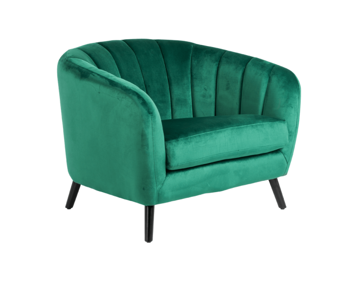 Кресло Sonata Greta, Тревистозелено, HLR, Кадифено дамаска