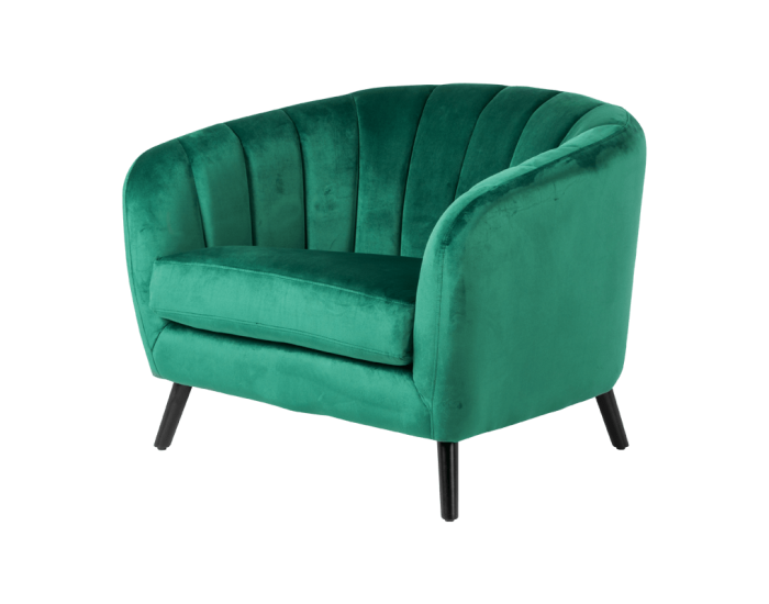 Кресло Sonata Greta, Тревистозелено, HLR, Кадифено дамаска
