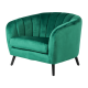 Кресло Sonata Greta, Тревистозелено, HLR, Кадифено дамаска