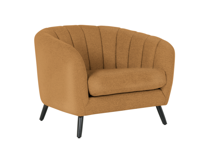 Кресло Sonata Greta, Оранжев, PO, Дължина 100 см