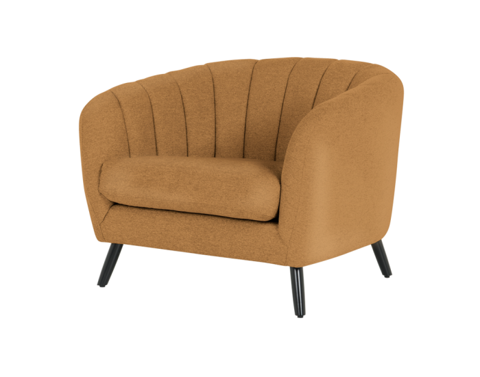 Кресло Sonata Greta, Оранжев, PO, Дължина 100 см