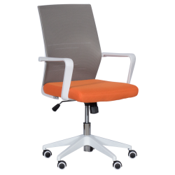 Работен офис стол Memo 7044 - сив-оранжев - Офис столове