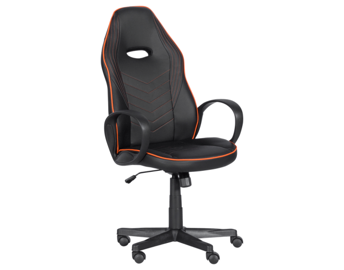 Геймърски стол Memo 7530 - черно - оранжев