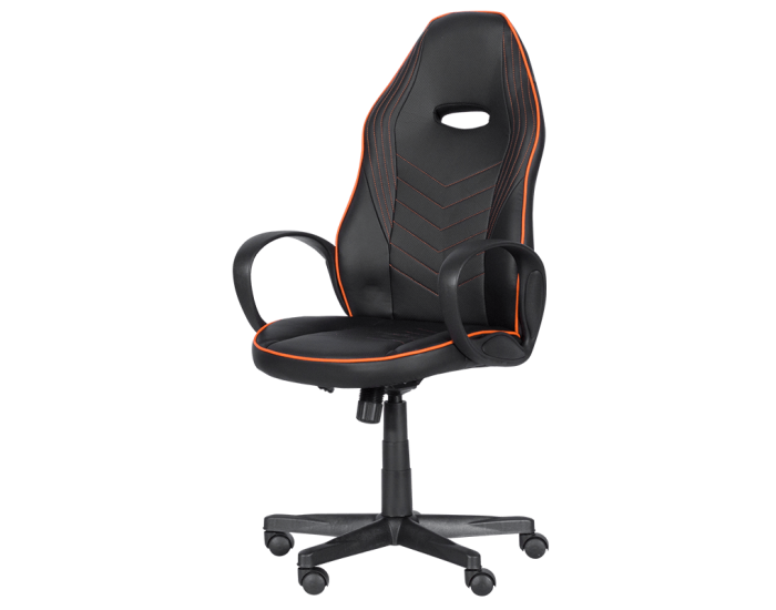 Геймърски стол Memo 7530 - черно - оранжев