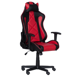 Геймърски стол Memo 6196 - черен-червен - Офис столове